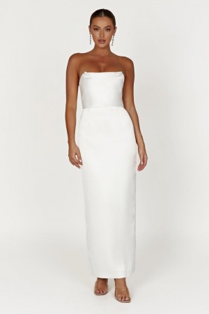 Meshiki Alanis Strapless Blancas | LHPW7136