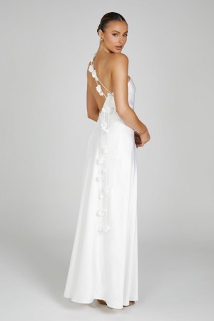 Meshiki Rebecca One Shoulder Rose Blancas | EHPI5609