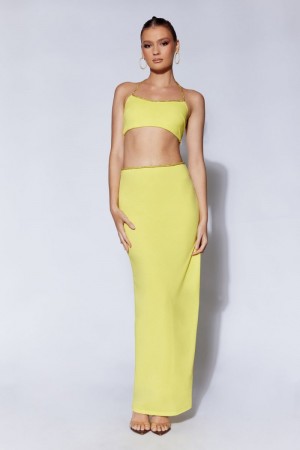 Meshiki Sweeney Diamante Maxi Split Amarillo | IXPI6873