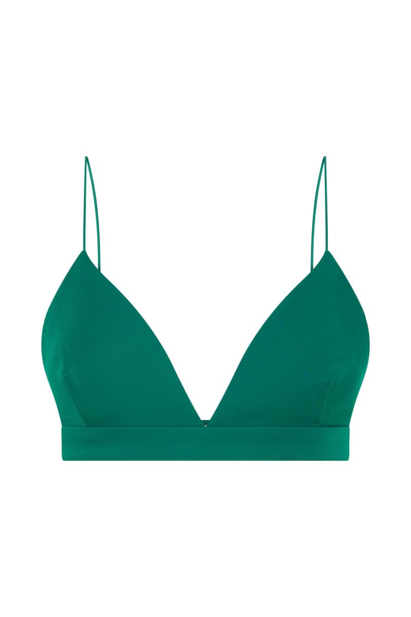 Bralettes Meshiki Cynthia Triangle Verde | YLLE8438