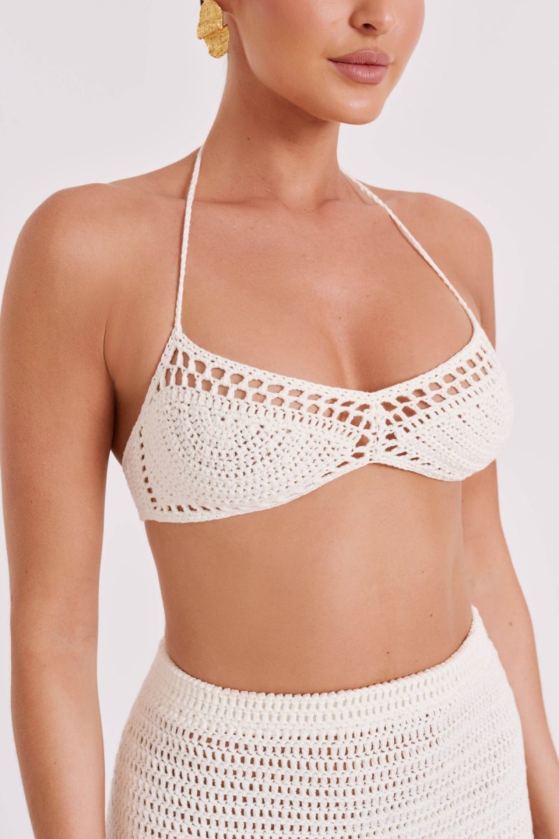 Bralettes Meshiki Paris Crochet Blancas | NFVO1961