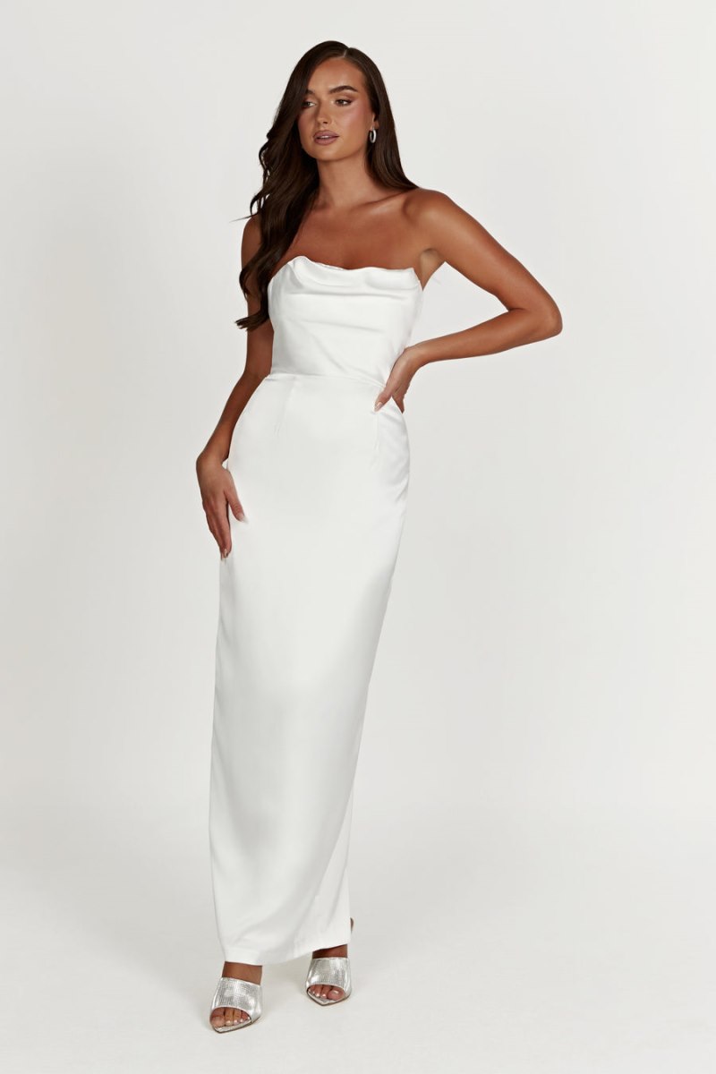 Meshiki Alanis Strapless Blancas | LHPW7136