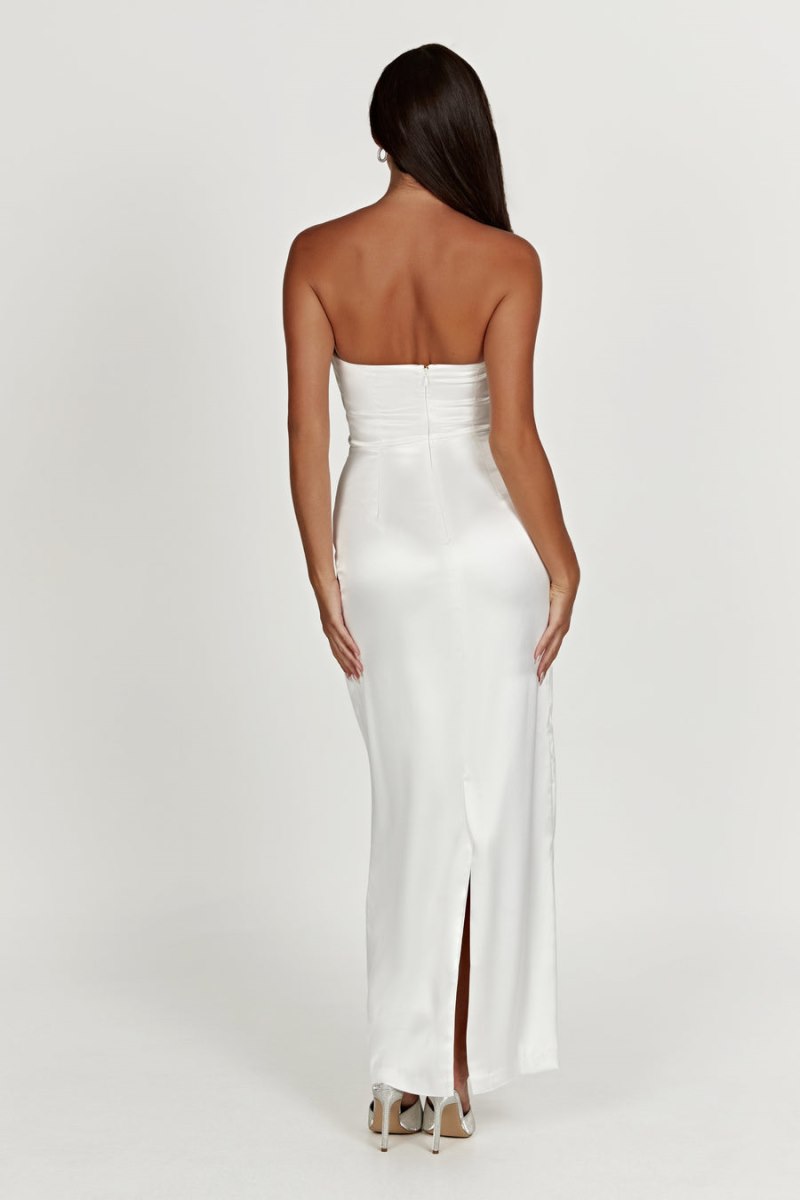 Meshiki Alanis Strapless Blancas | LHPW7136