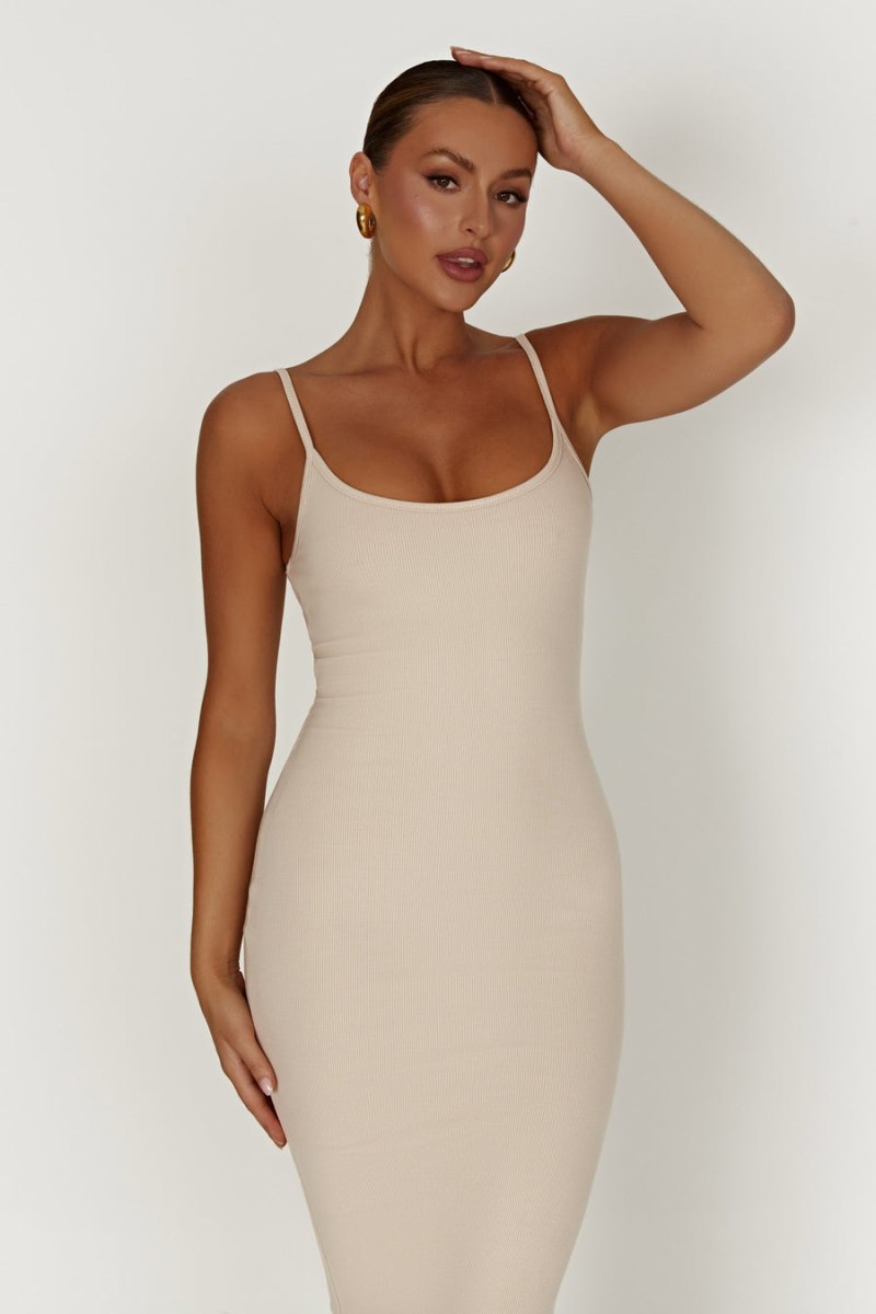 Meshiki Alexis Ribbed Cami Creme | FCPJ1177