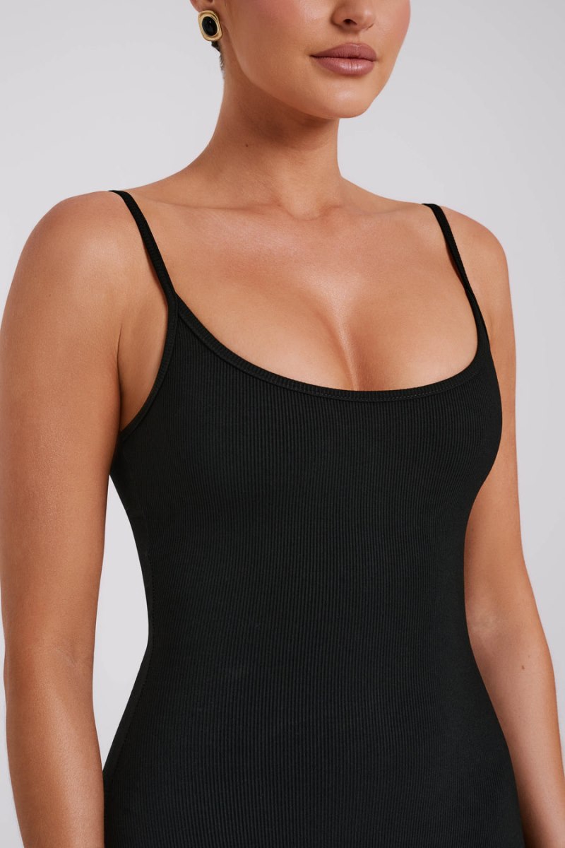 Meshiki Alexis Ribbed Cami Negras | JZKQ9835