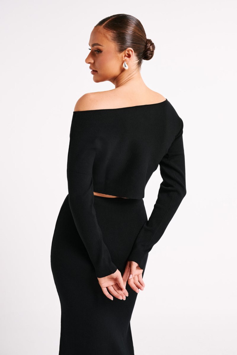 Meshiki Avani Oversized One Shoulder Negras | OGRM1367