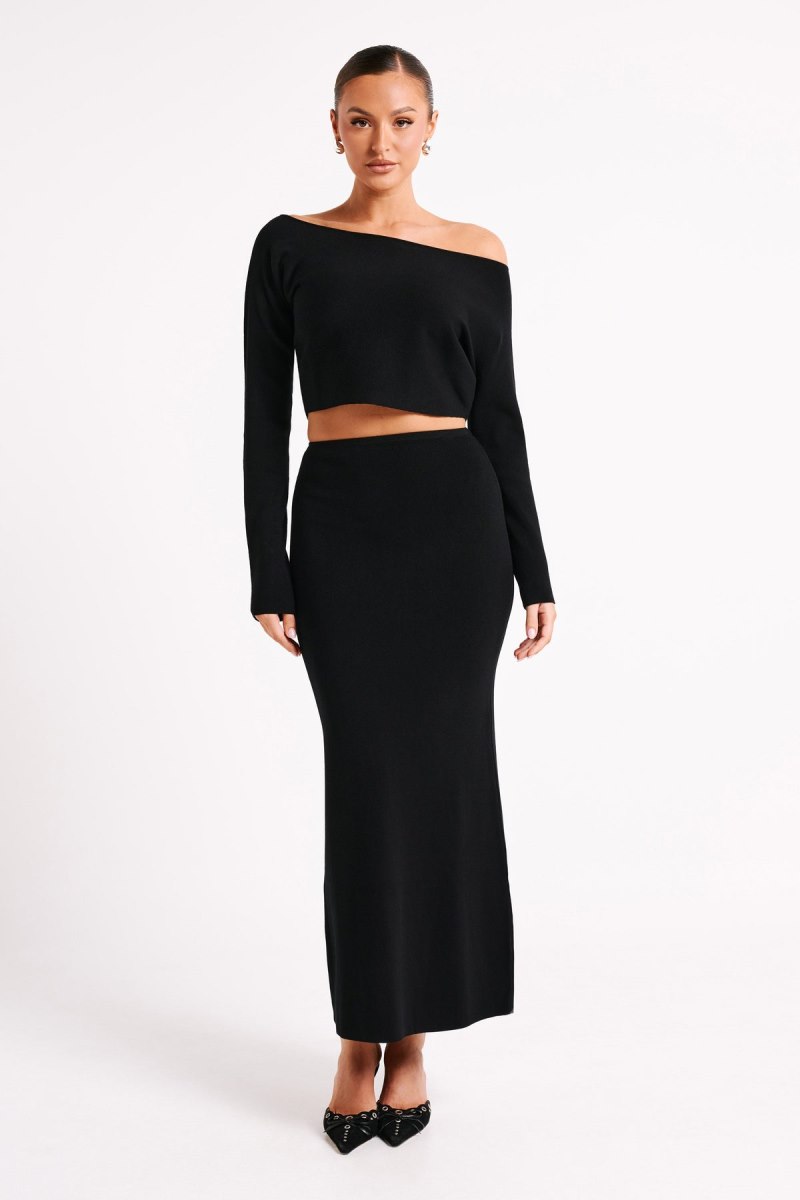 Meshiki Avani Oversized One Shoulder Negras | OGRM1367