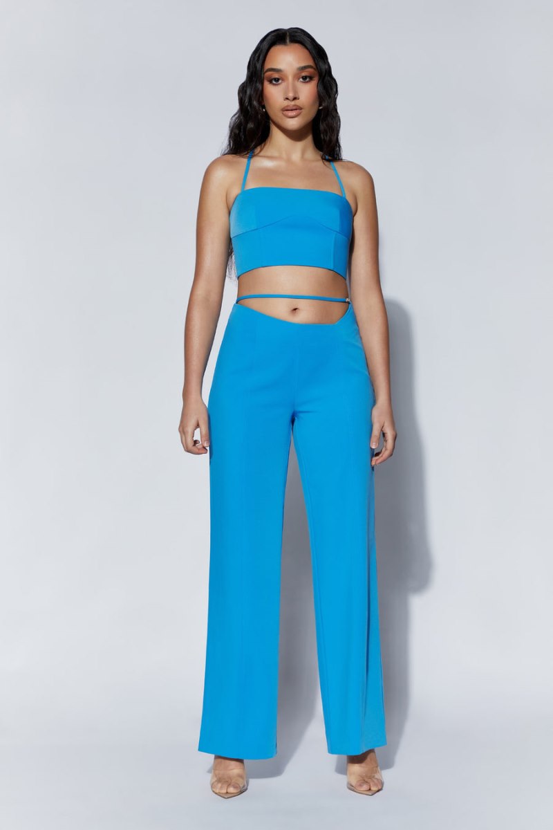 Meshiki Bahar Seam Line Crop Azules | SSEJ9683