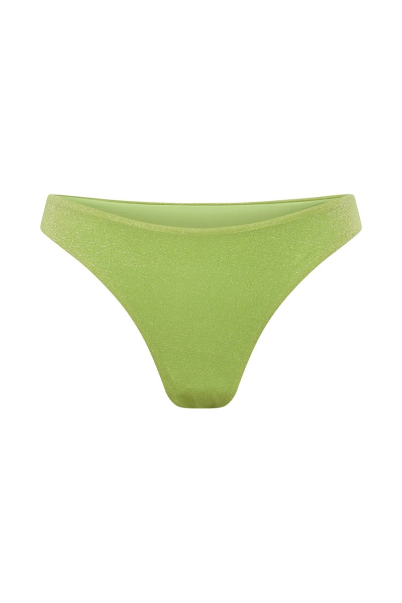 Meshiki Bambi Cheeky Cut Bikini Bottoms Lime | YYFH4072