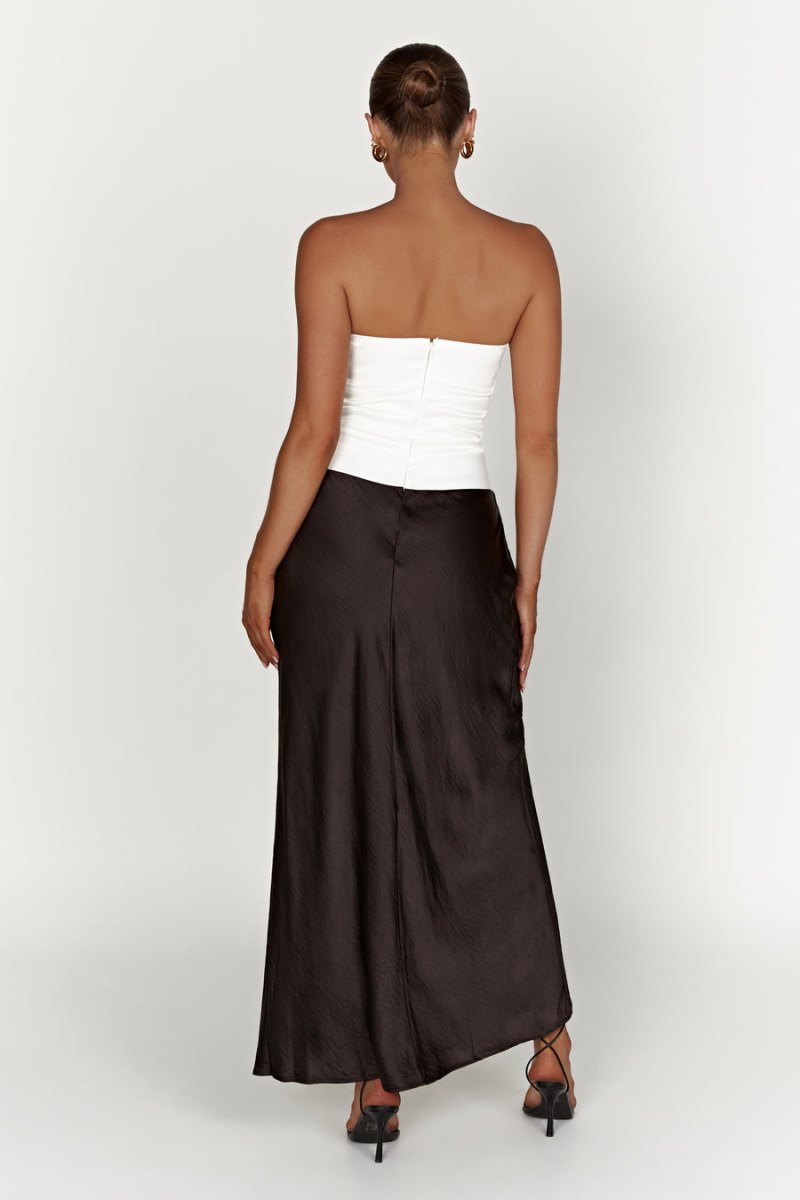 Meshiki Brooklyn Two Tone Strapless Negras | LWMN8864