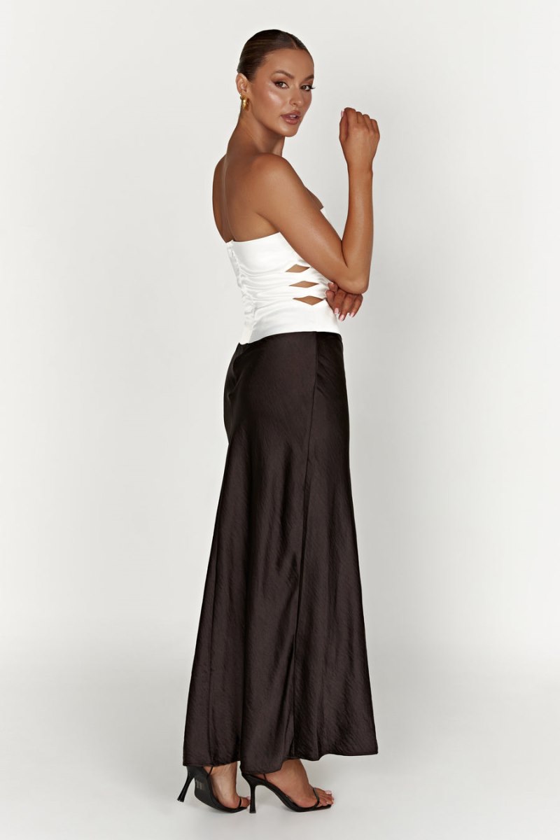 Meshiki Brooklyn Two Tone Strapless Negras | LWMN8864