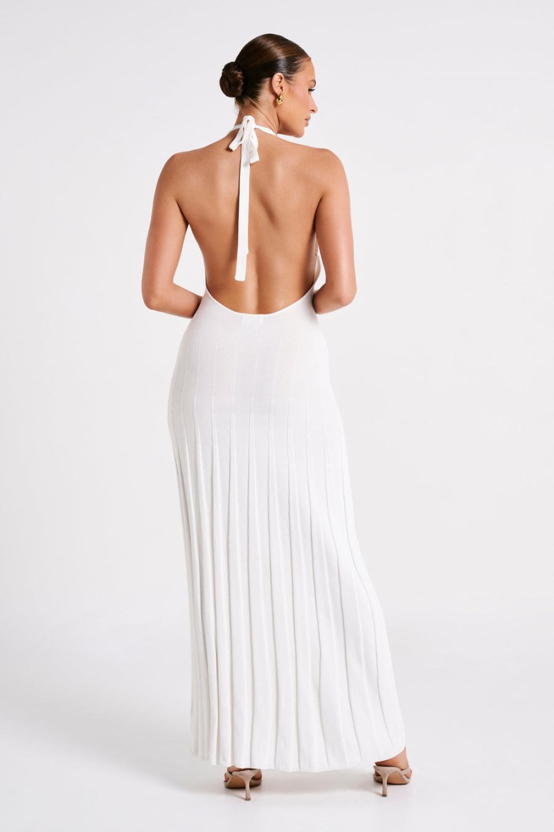 Meshiki Caity Ribbed Halter Blancas | PHTN5264