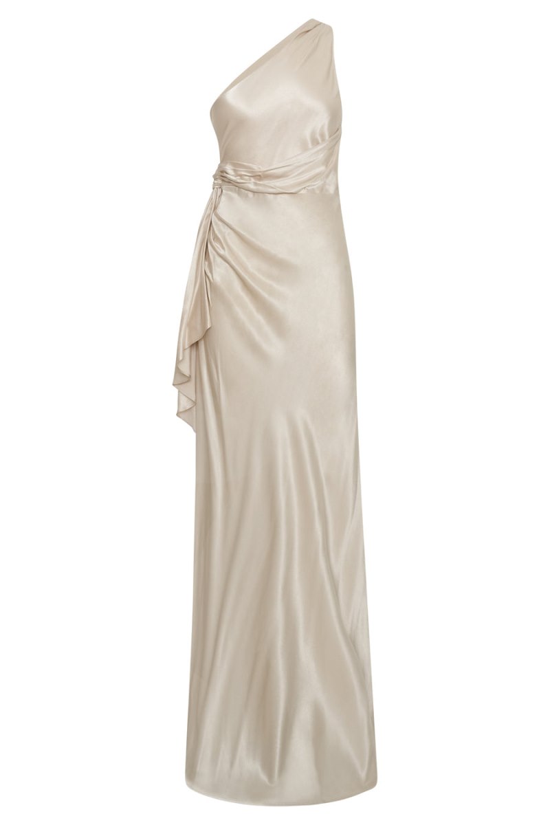 Meshiki Calliope One Shoulder Beige | WBYR7481