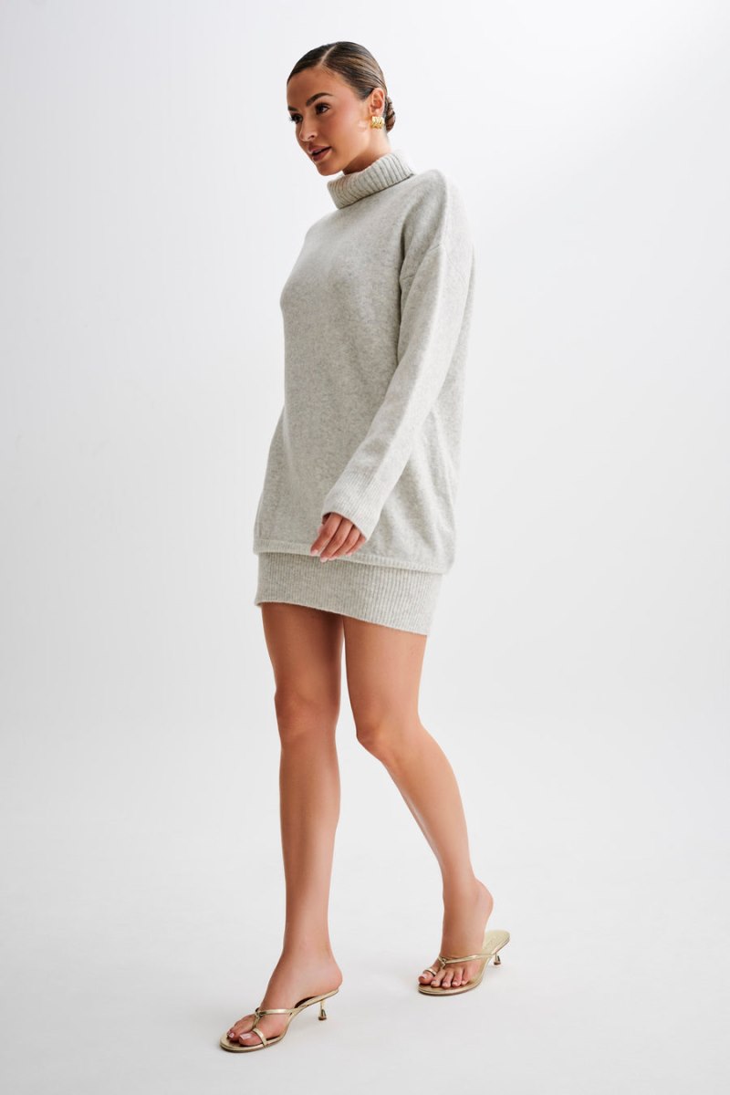 Meshiki Celeste Long Sleeve Knit Gris | IGSZ1375