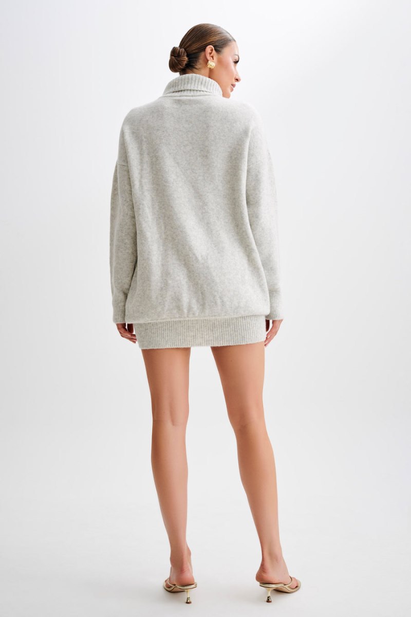 Meshiki Celeste Long Sleeve Knit Gris | IGSZ1375