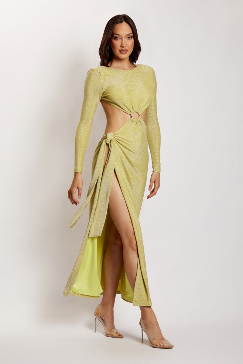 Meshiki Christina Backless Wrap Verde | SESU8591