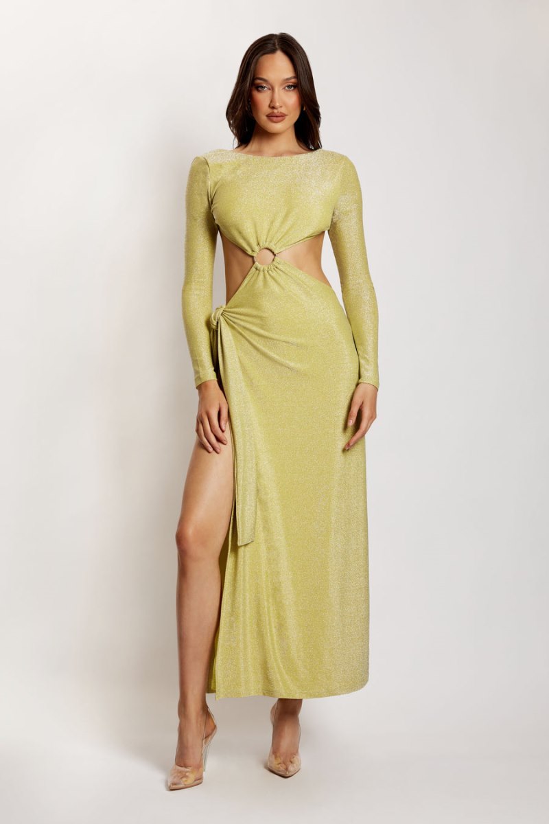 Meshiki Christina Backless Wrap Verde | SESU8591