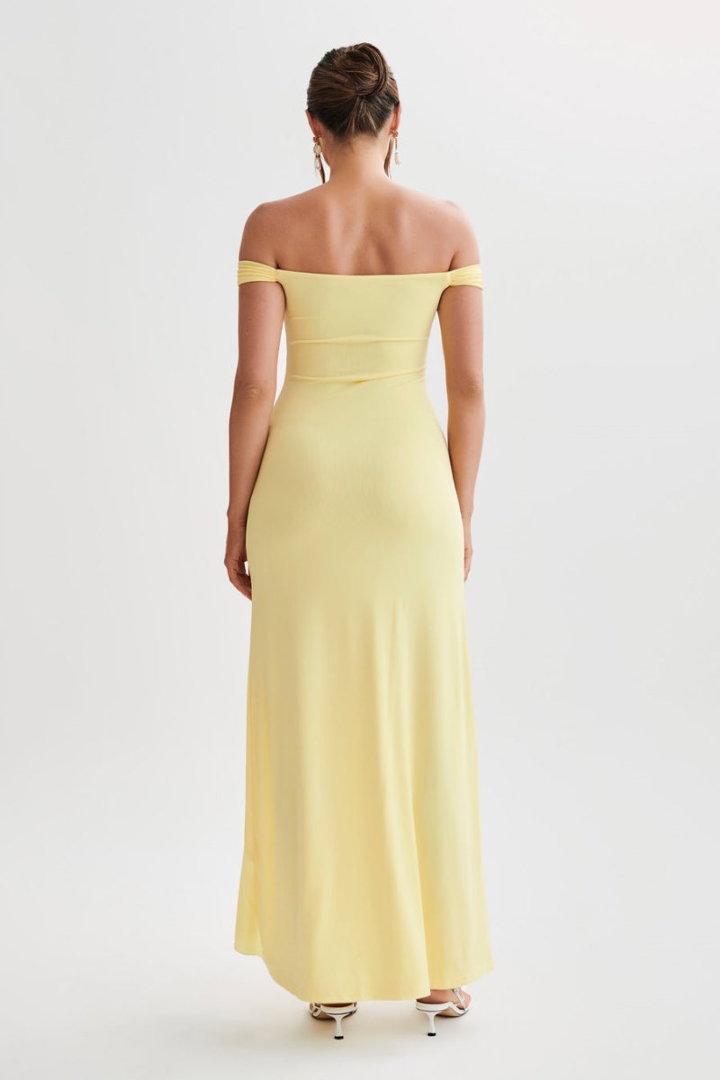 Meshiki Eisley Slinky Off Shoulder Amarillo | UJVX6759