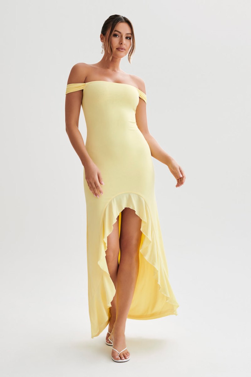 Meshiki Eisley Slinky Off Shoulder Amarillo | UJVX6759