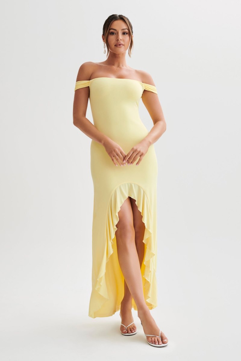 Meshiki Eisley Slinky Off Shoulder Amarillo | UJVX6759