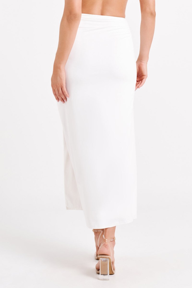 Meshiki Emma Recycled Nylon Maxi Blancas | IJPW0780