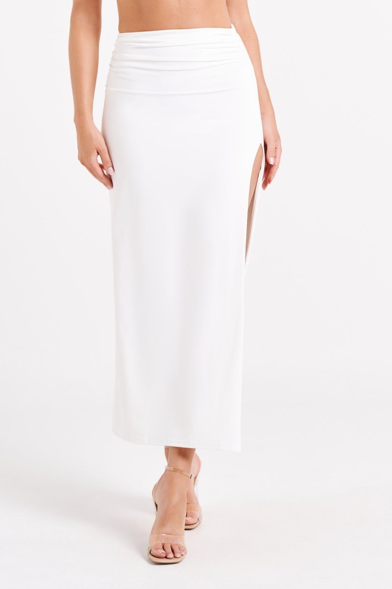 Meshiki Emma Recycled Nylon Maxi Blancas | IJPW0780