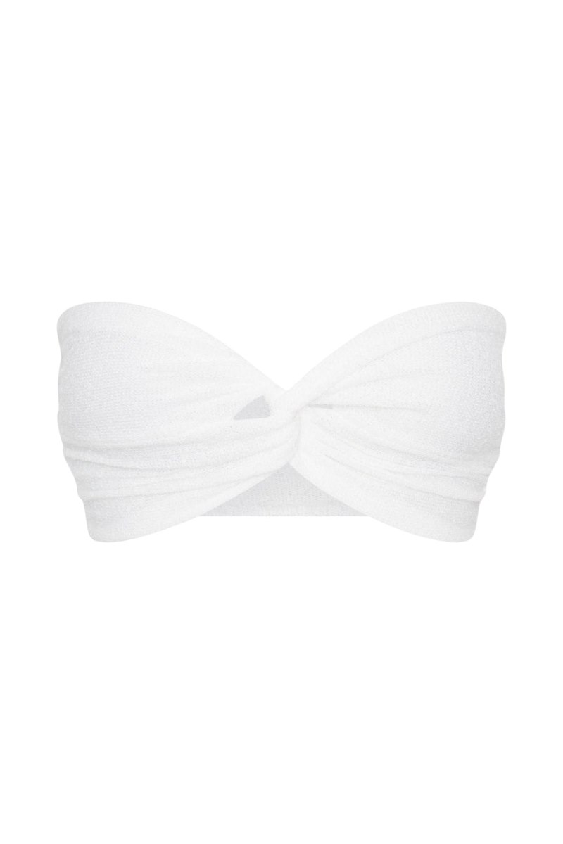 Meshiki Estere Towelling Bandeau Blancas | QWWA6575