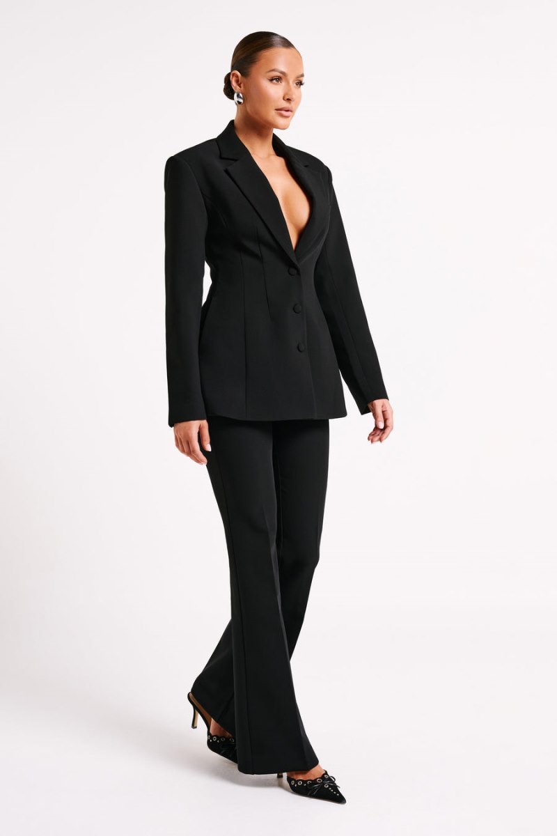 Meshiki Greer Hourglass Suiting Negras | CJVZ4601