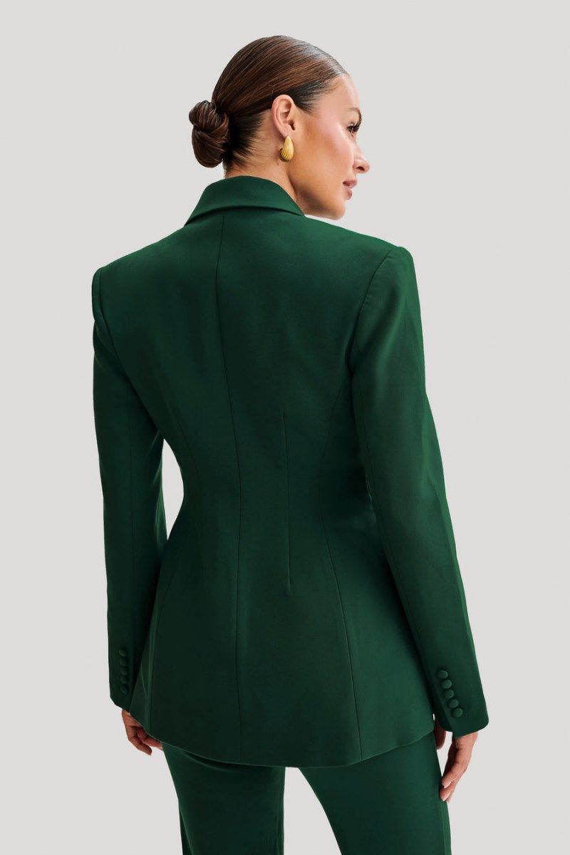 Meshiki Greer Hourglass Suiting Verde | IUOR3512