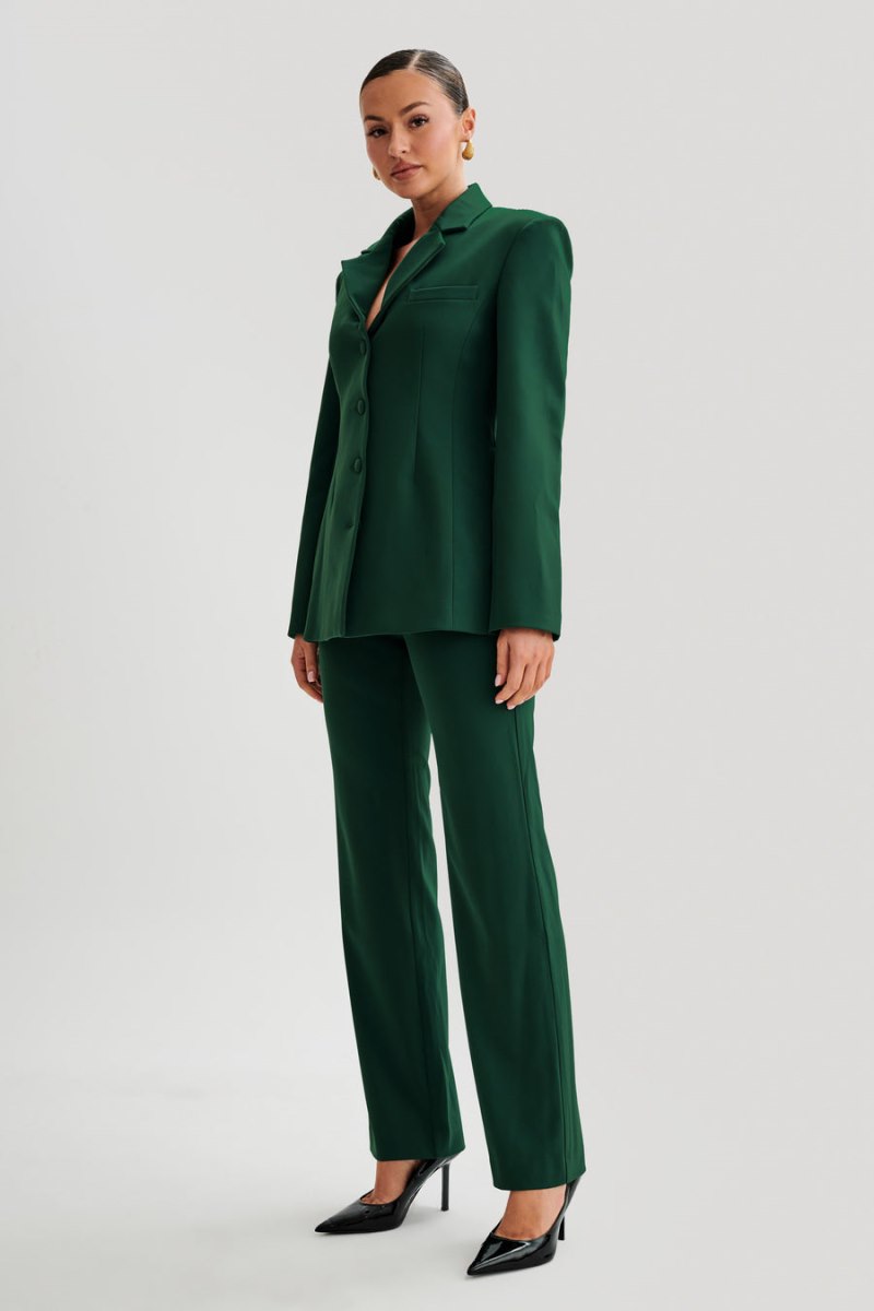 Meshiki Greer Hourglass Suiting Verde | IUOR3512