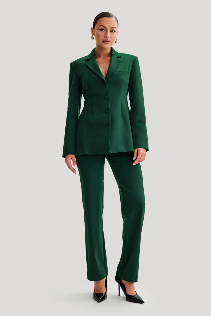 Meshiki Greer Hourglass Suiting Verde | IUOR3512