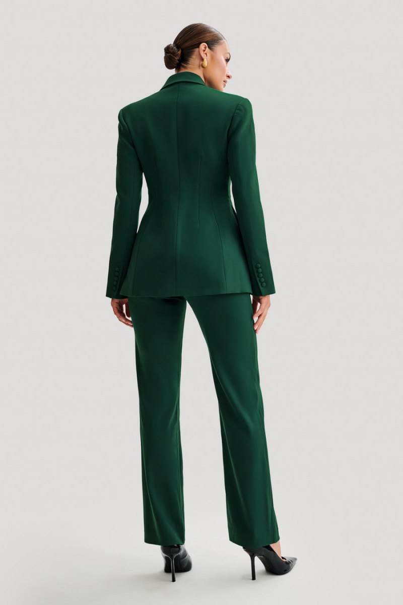 Meshiki Greer Hourglass Suiting Verde | IUOR3512