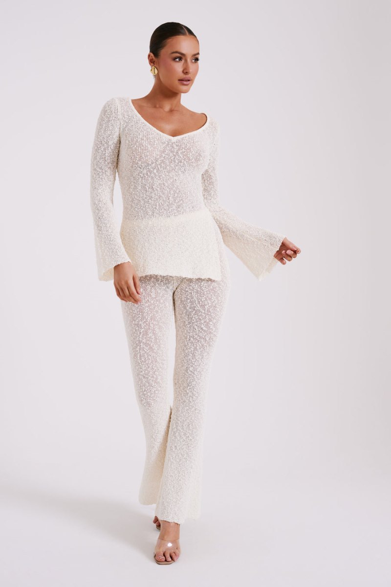 Meshiki Irma Flared Boucle Creme | JDUG0277