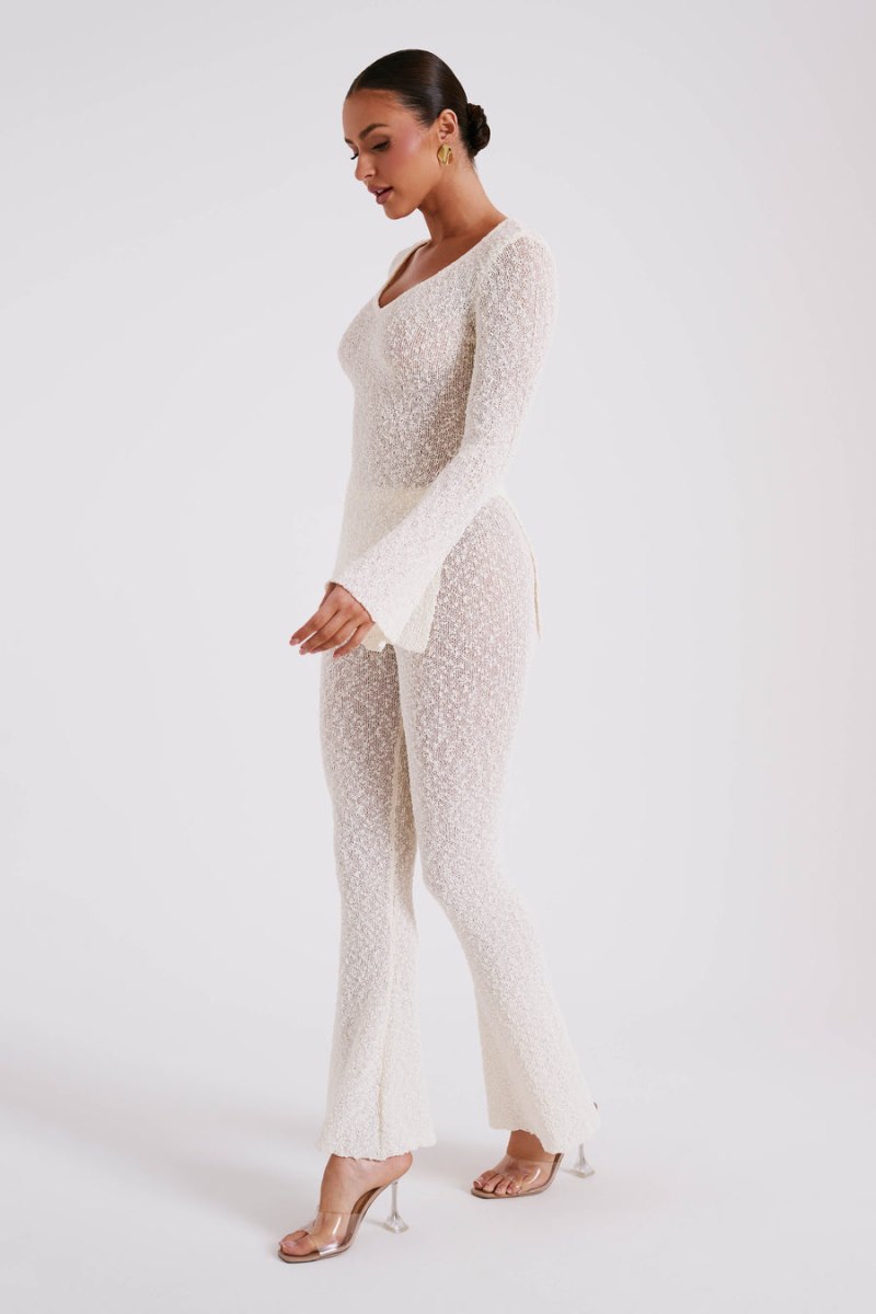 Meshiki Irma Flared Boucle Creme | JDUG0277