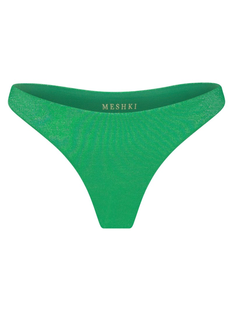 Meshiki Ivanna Thong Bikini Bottoms Verde | YGZZ3695