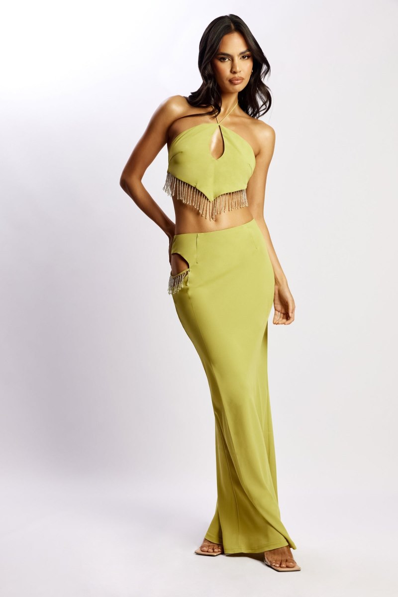 Meshiki Jayleen Maxi Fringe Amarillo | NYWD7921