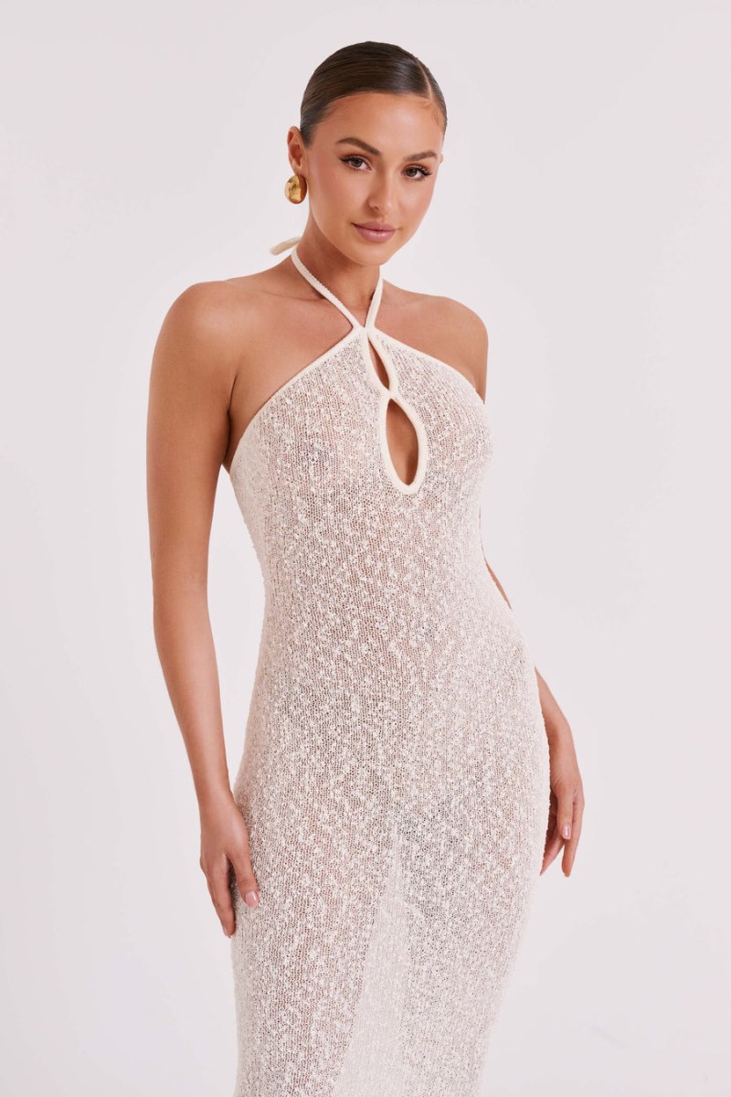 Meshiki Kahali Boucle Halter Creme | CEIC9915