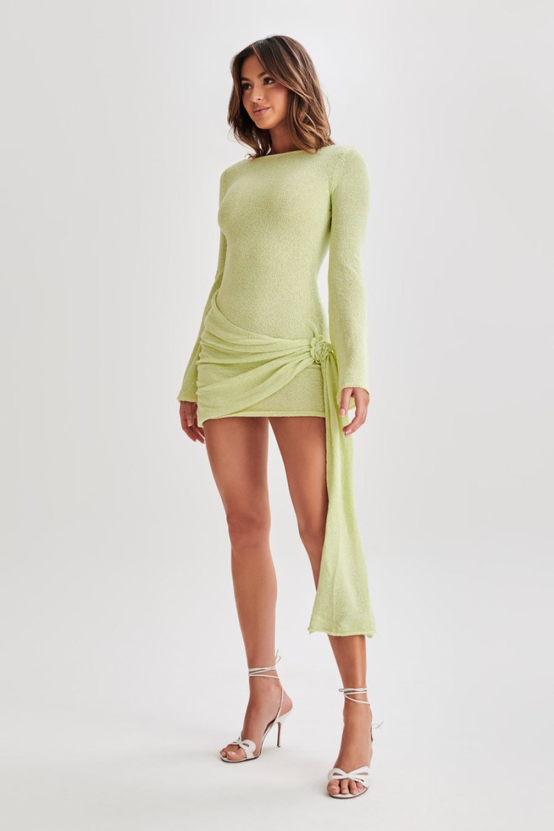 Meshiki Liana Long Sleeve Knit Verde | UDSH5367