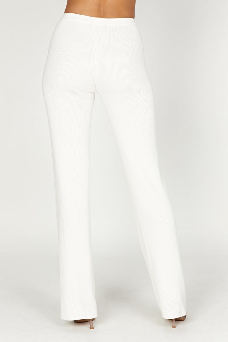 Meshiki Linnie Straight Leg Knit Blancas | ASSB4761