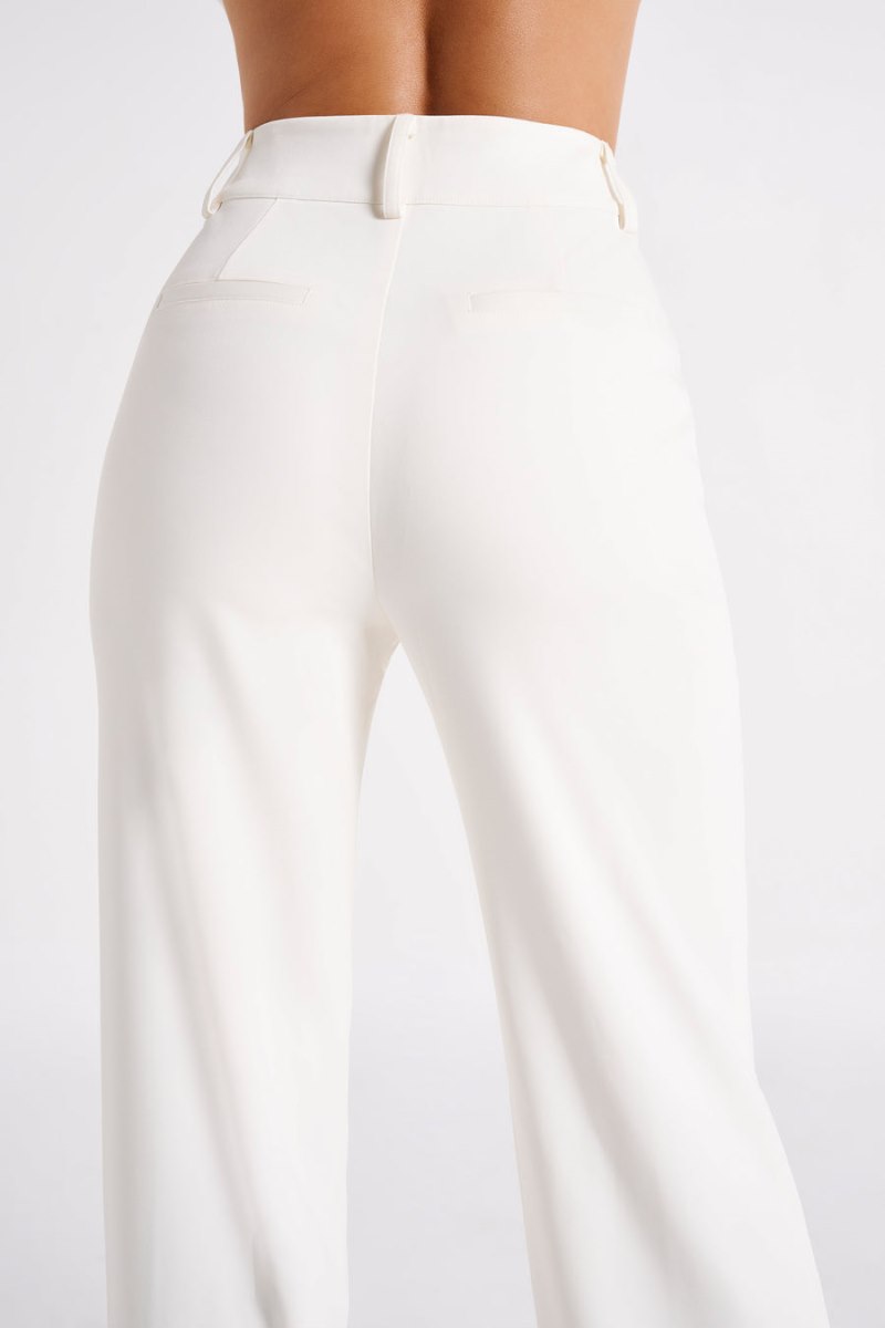 Meshiki Lisa High Waist Suiting Blancas | YIPX5690