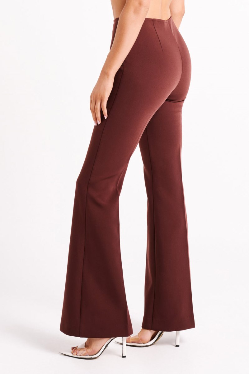 Meshiki Loretta Fit & Flare Tailored Chocolate | BRWN4525