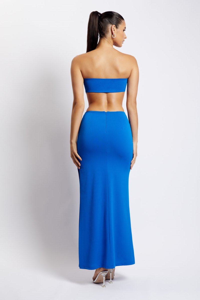 Meshiki Marissa Strapless Waist Tie Azules | TMIS3139