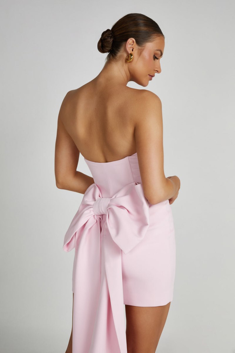 Meshiki Meredith Strapless Bow Rosas | BZFW8613