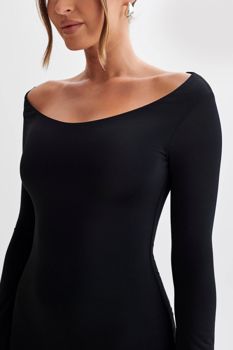 Meshiki Millicent Slinky Long Sleeve Negras | DFEX4539