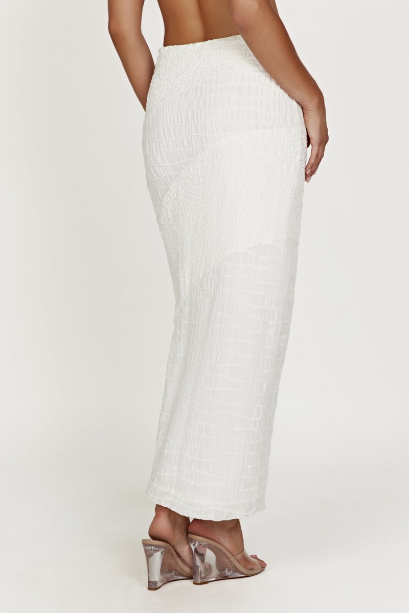 Meshiki Nyah Textured Midi Blancas | WYIA5100