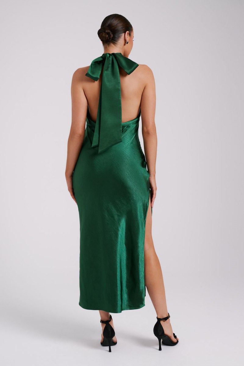 Meshiki Paulette Satin Bow Verde | MDKD1680