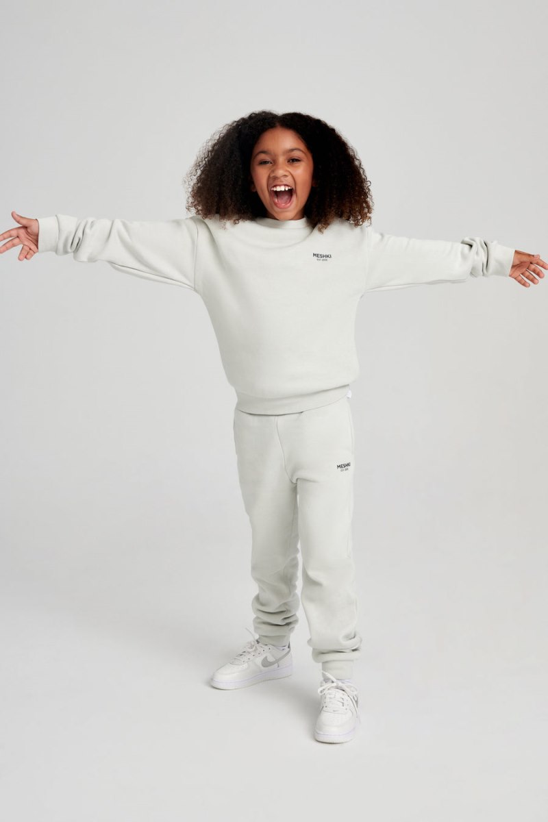 Meshiki Phoenix Kids Unisex Crewneck Gris | WVPT5172