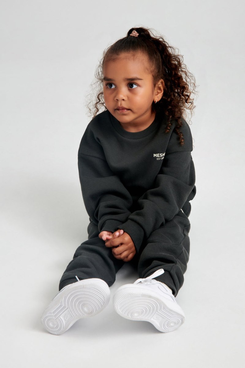 Meshiki Phoenix Kids Unisex Crewneck Negras | ZUHV3655