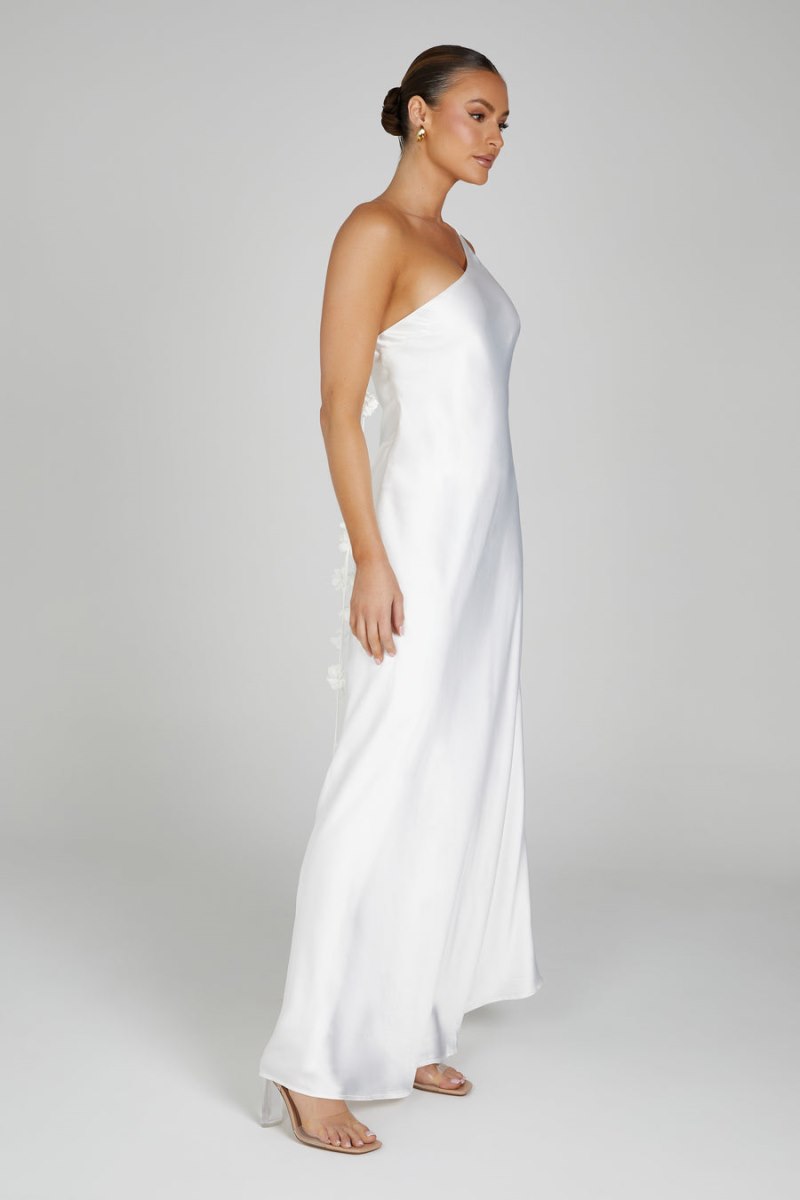 Meshiki Rebecca One Shoulder Rose Blancas | EHPI5609