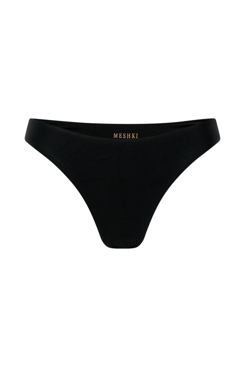 Meshiki Rosie Recycled Nylon Cheeky Cut Bikini Bottoms Negras | CNPH1831